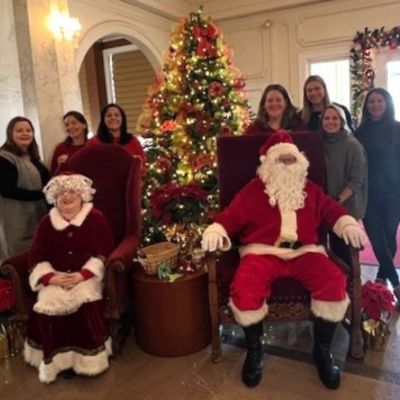 Santa brunch group photo