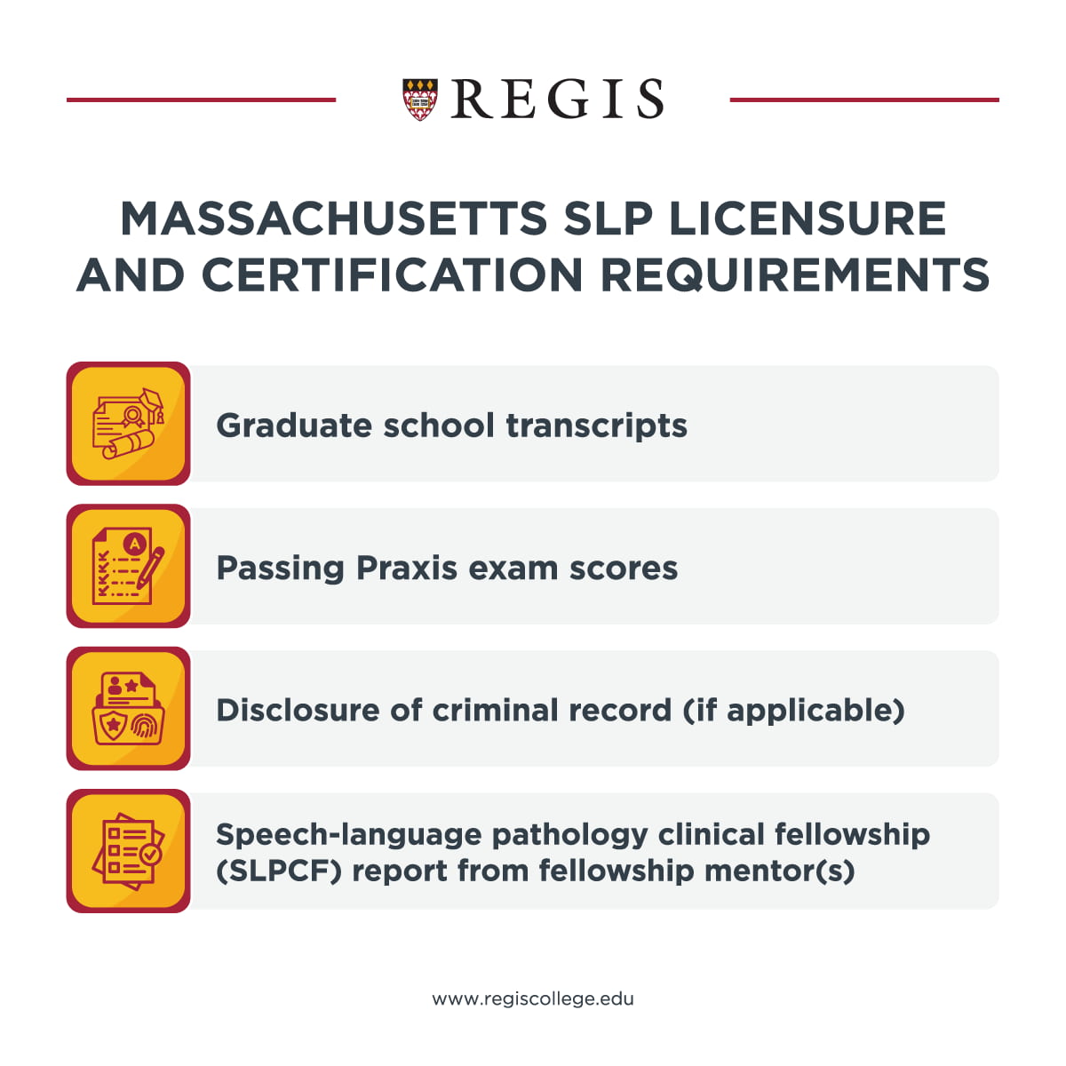 Massachusetts SLP licensure and certification requirements