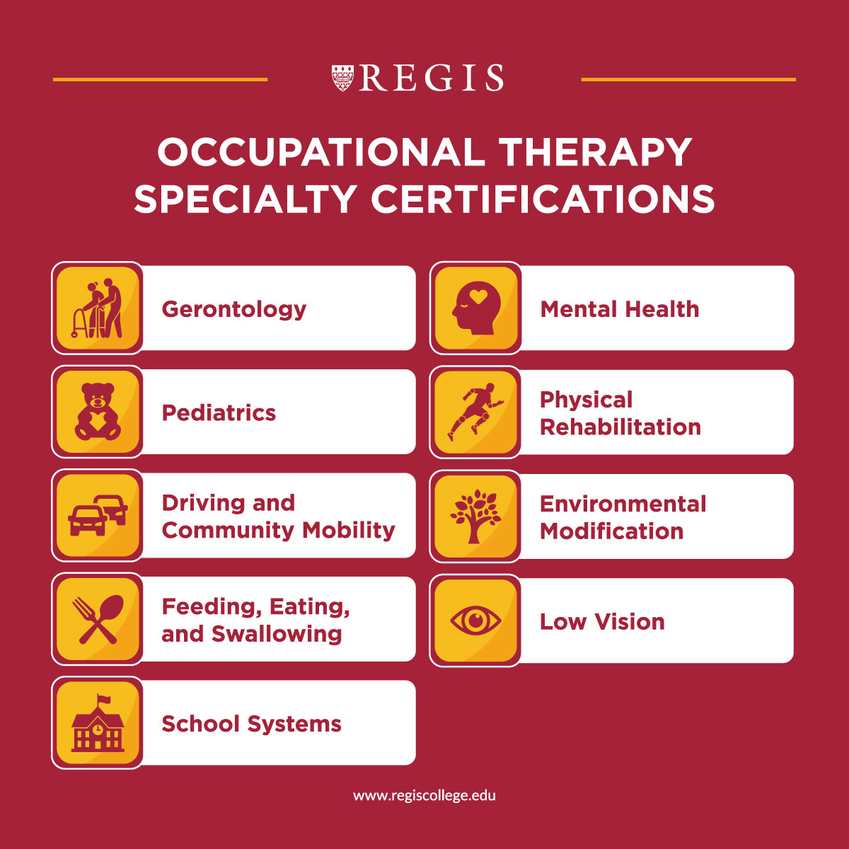 Occupational Therapy Specialty Certifications