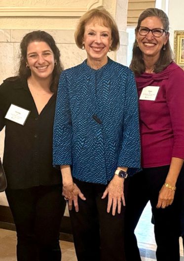 From left to right: Danielle Lubin, Dawn-Marie Driscoll, Susan Allen